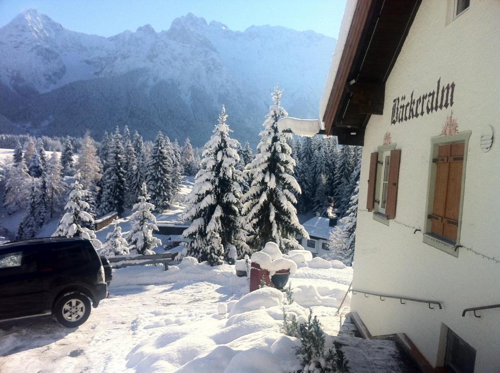 Baeckeralm - B&B 16 + Mittenwald Exterior photo